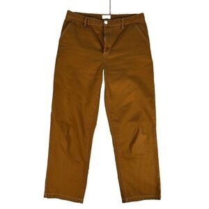 Brixton Chino Pants Mens 29x26 Brown Cropped Short Inseam Skate Casual